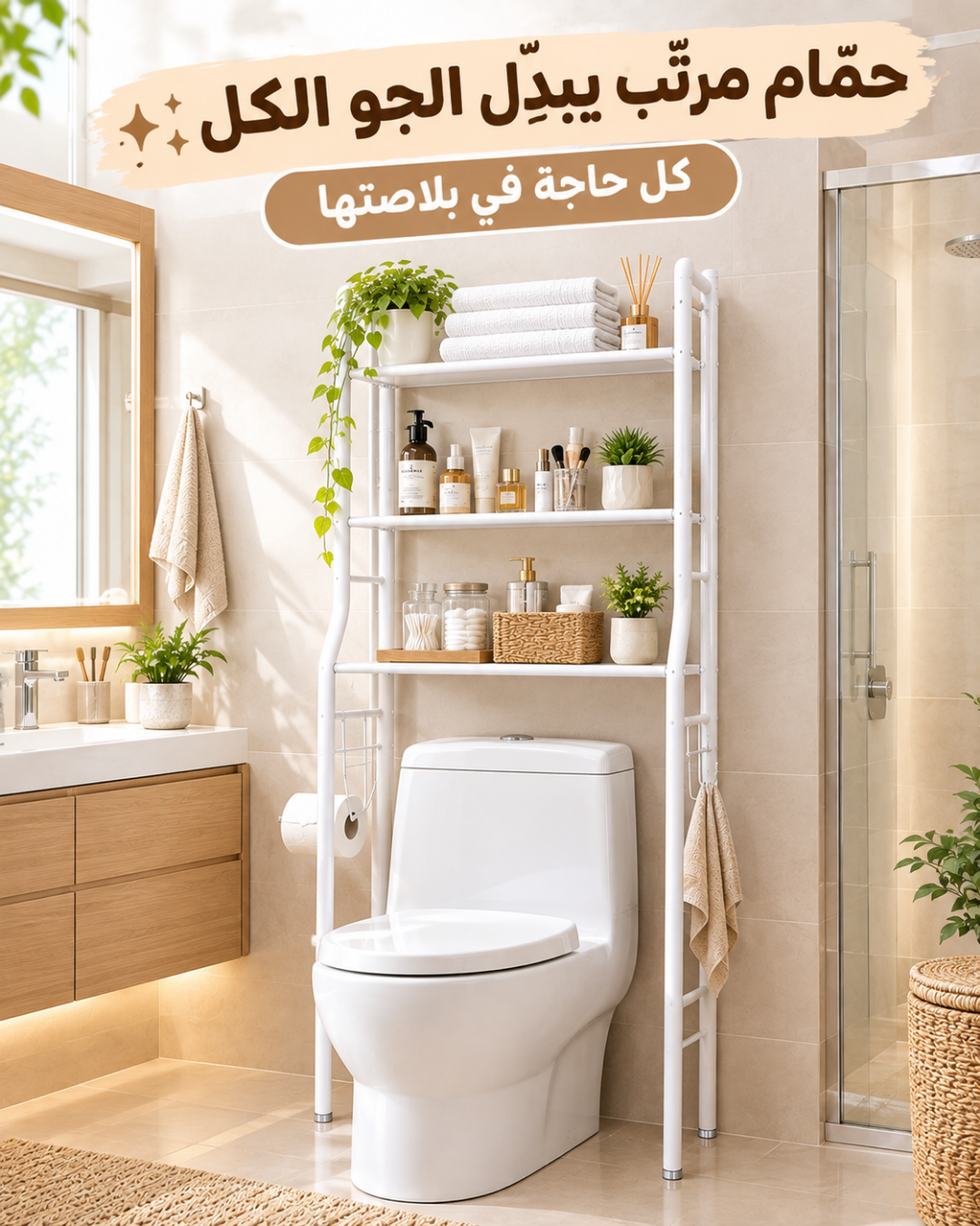 Étagère De Salle De Bain à 3 étagères - présentation