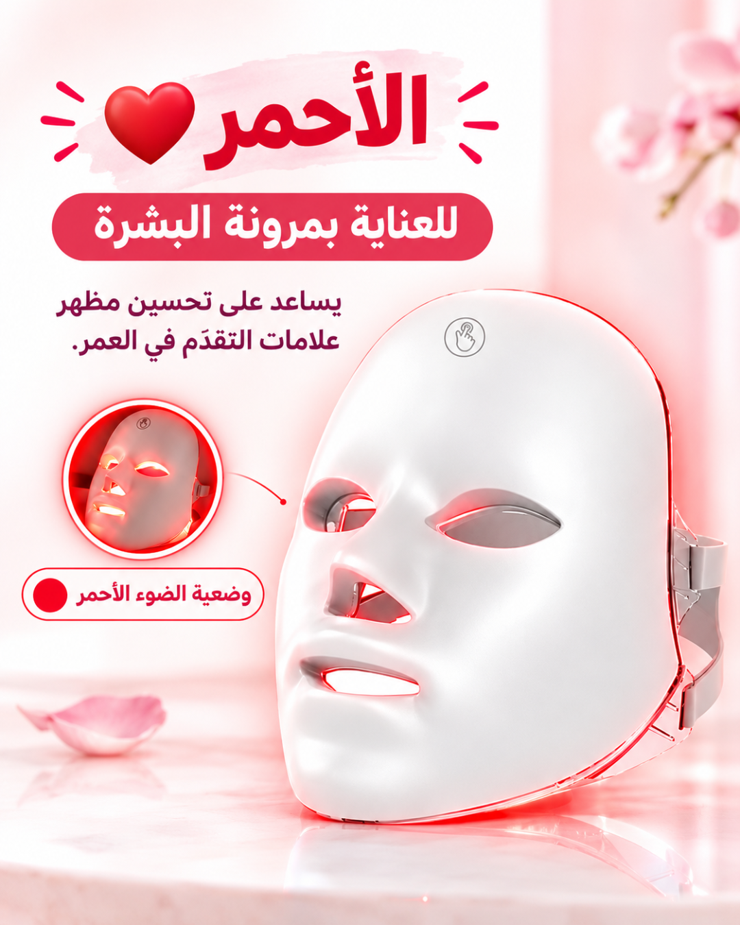 Masque facial luminothérapie - présentation