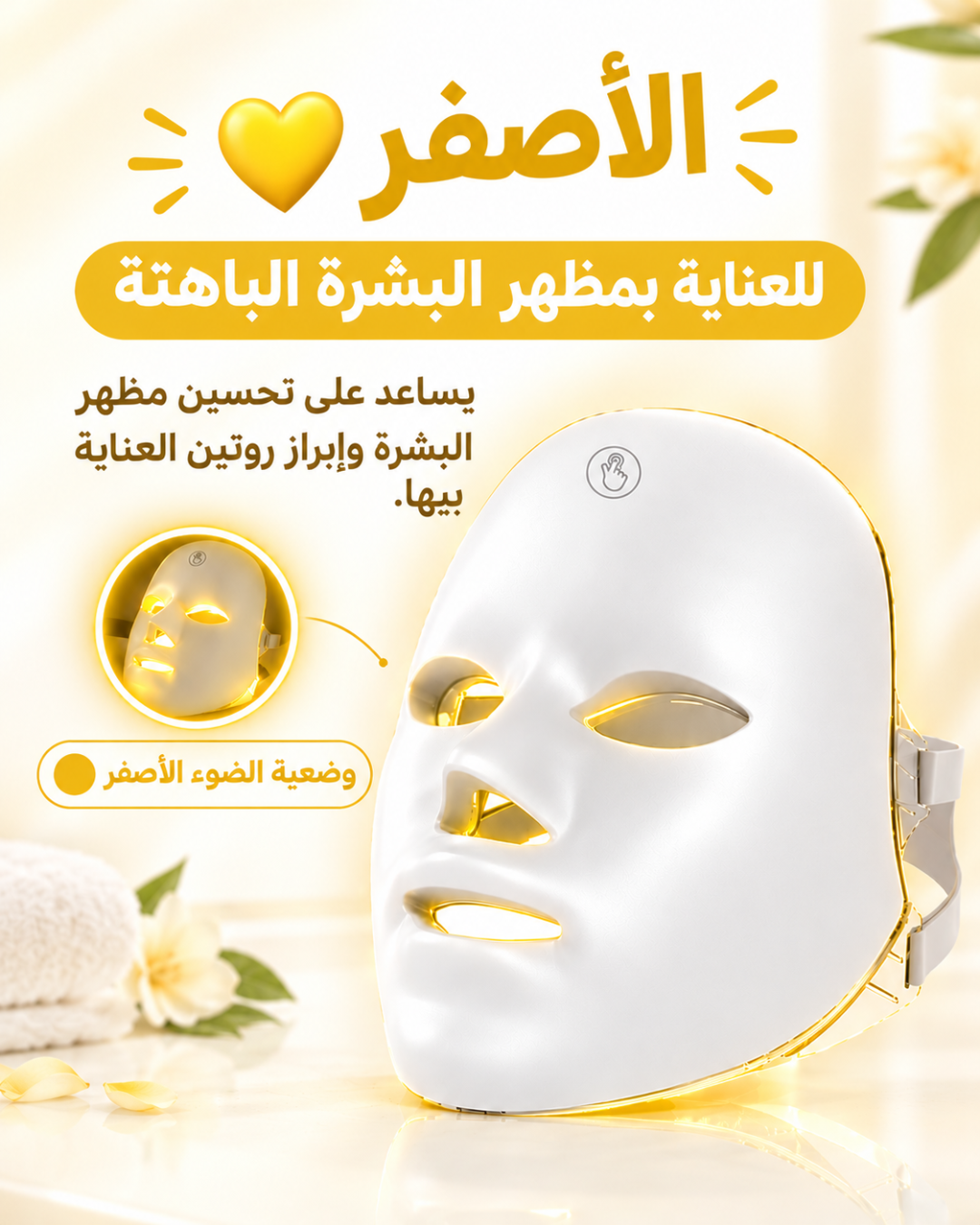 Masque facial luminothérapie - présentation