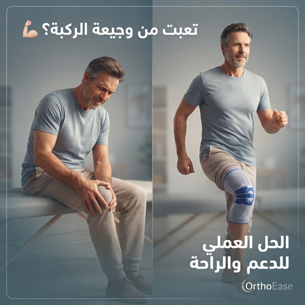 داعم الركبة الطبي مع دعم سيليكون