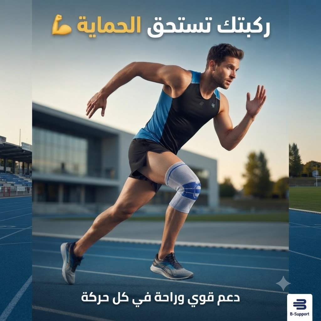 داعم الركبة الطبي مع دعم سيليكون