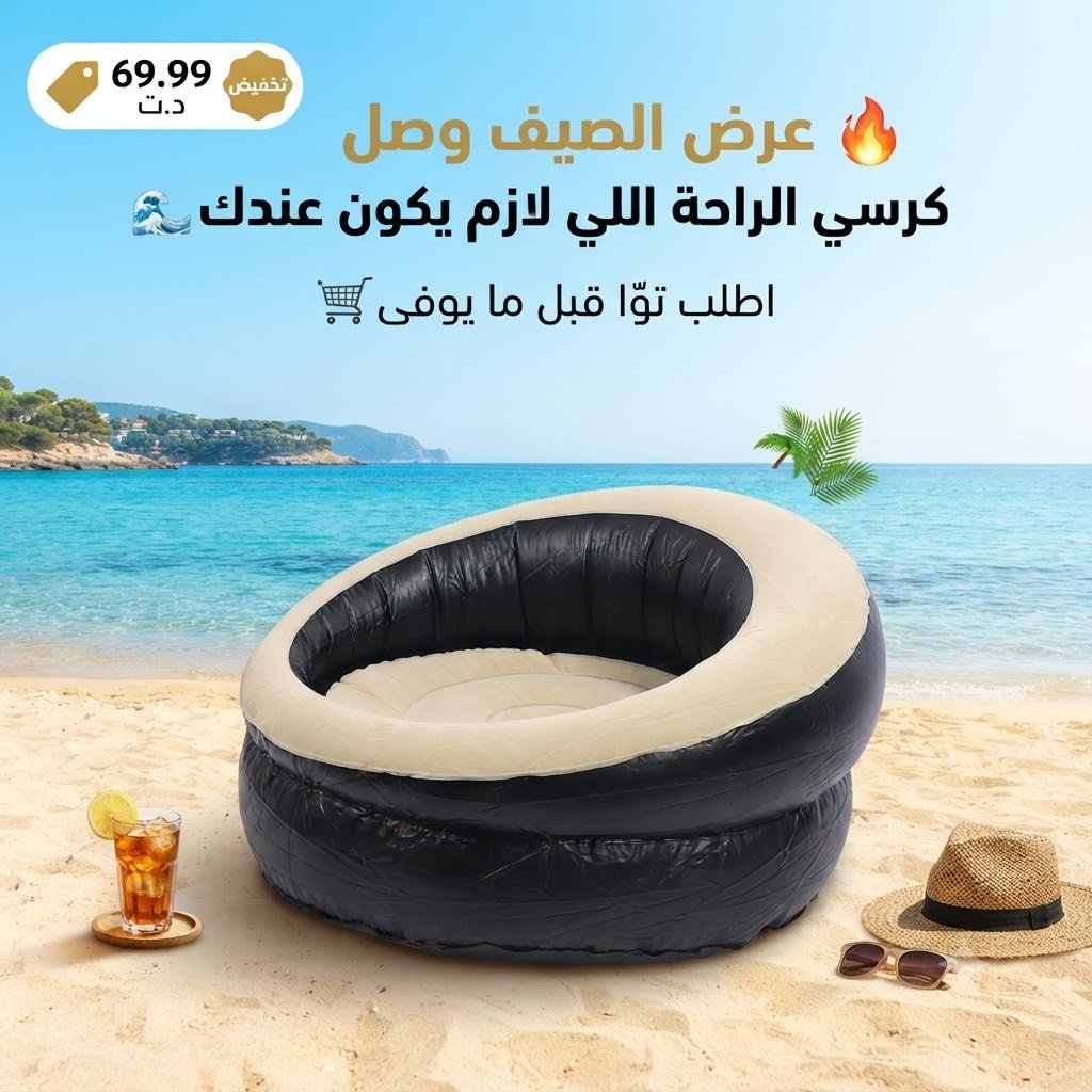 Fauteuil gonflable rond