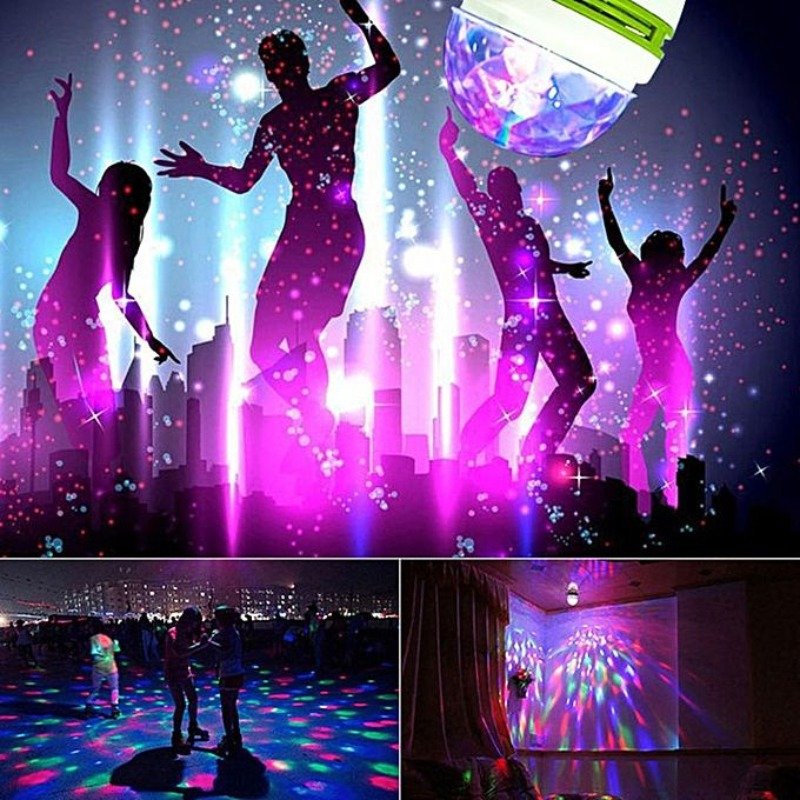 Ampoule Tournante Disco Led RGB 